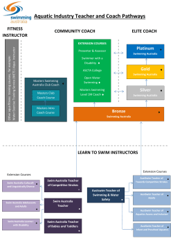 Aquatic Industry Teacher and Coach Pathways