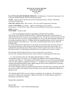 This site lies some 580 feet behind the Morin`s Landscaping main