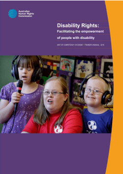 1 - Australian Human Rights Commission
