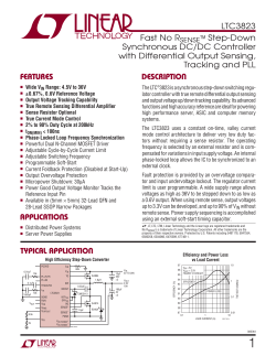 LTC3823 - Fast No Rsense Step-Down Synchronous Controller with