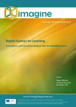 Digital Games for Learning
