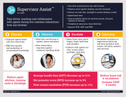 Data-driven coaching and collaboration with agents during live