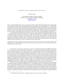 Korte, Tapio. 2010. &ldquo;Frege`s Begriffsschrift as a lingua characteristica&rdquo;