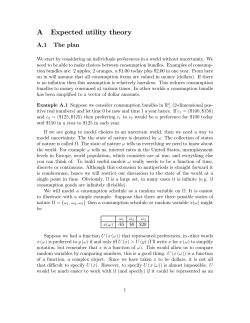 A Expected utility theory