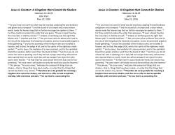 Sermon Notes - Ambassador Bible Church