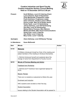 Creative Industries and Sport Faculty Creative