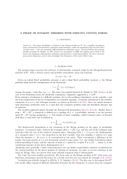 A PROOF OF SUDAKOV THEOREM WITH STRICTLY CONVEX