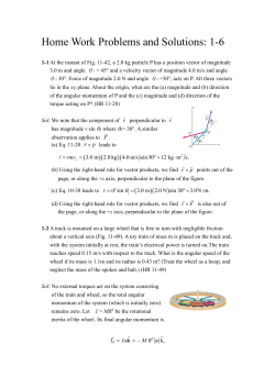 Home Work Problems and Solutions1