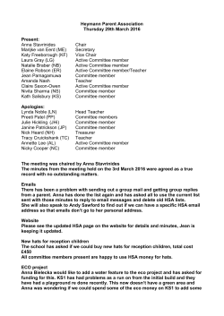 HSA minutes 29th March 2016 DOCX File