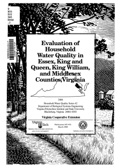 Evaluation of Household Water Quality in Essex, King and Queen