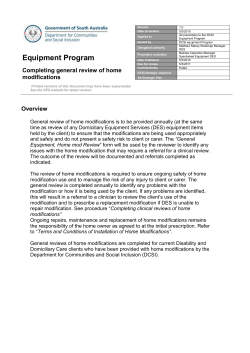 Completing General Review of Home Modifications (DOC 327.0 KB)