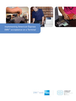 implementing American Express EMV&trade; acceptance on a Terminal
