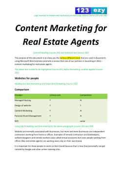 Content Marketing for Real Estate Agents