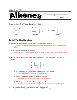 Information: cis and trans Isomers