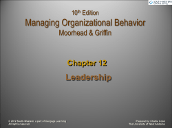 Leadership Chapter 12