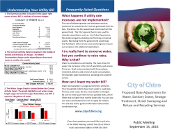 Understanding Your Utility Bill Frequently Asked
