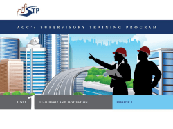 Unit 1: Leadership and Motivation