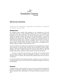 AGS Survey Incentives - Graduate Careers Australia