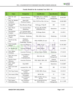 Prin. L. N. Welingkar Institute of Management Development