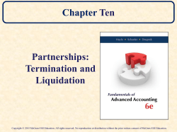 Schedule of Liquidation - McGraw