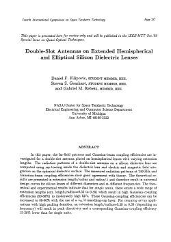 Double-Slot Antennas on Extended Hemispherical and Elliptical