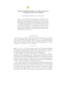 INNER APPROXIMATION OF THE RANGE OF VECTOR