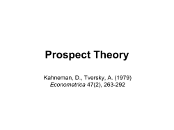 Lecture 2 Prospect Theory - AUEB e