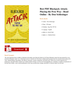 Best PDF Blackjack Attack: Playing the Pros Way