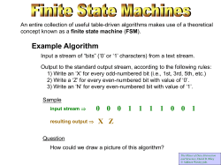for FSM lecture - UW