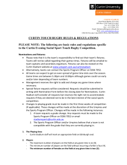 Touch Football Rules