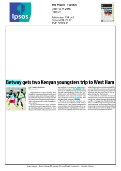 Betway gets two Kenyan youngsters trip to West Ham
