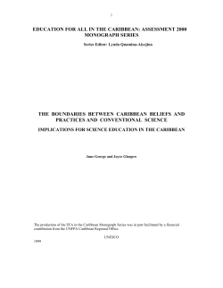 The Boundaries between Caribbean beliefs and practices