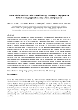 Potential of waste heat and waste cold energy recovery in