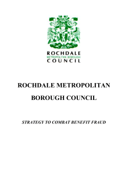 means tested benefit fraud - strategy document