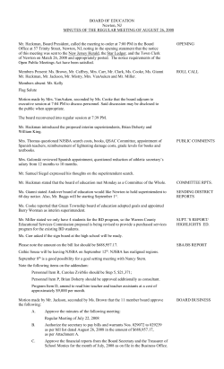 board of education - Newton Public Schools