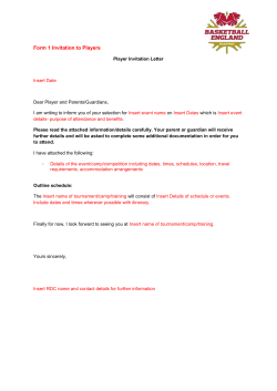 Overnight forms and templates