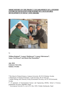 Sida Report - Kathmandu University