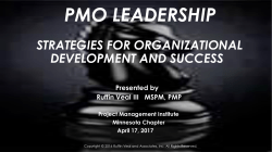 PMO Leadership: Strategies for Organizational Development and
