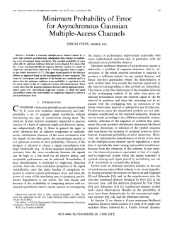 Minimum Probability of Error for Asynchronous Gaussian Multiple