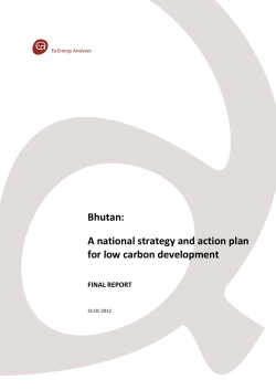 A national strategy and action plan for low