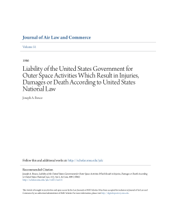 Liability of the United States Government for Outer