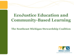 PPT - Southeast Michigan Stewardship Coalition