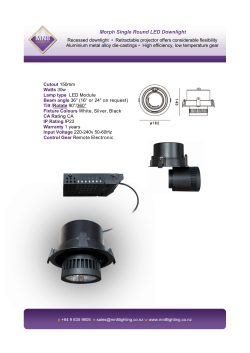 Morph Single Round LED Downlight