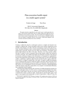 Plan-execution health repair in a multi