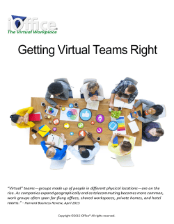 Getting Virtual Teams Right