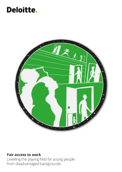 Fair access to work Levelling the playing field for young people from