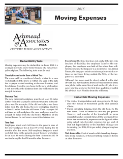 Moving Expenses