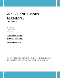 active and passive elements