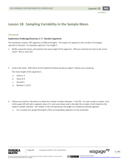 Algebra II Module 4, Topic C, Lesson 18: Student Version