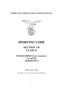 International Aerobatics Competition Rules for PG